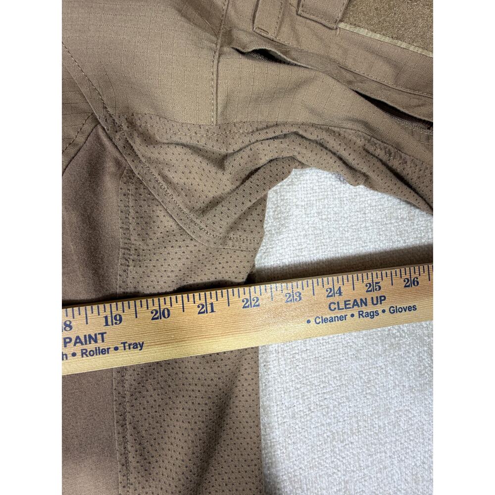 CQR Men Tan XL 1/4 Zip Long Sleeve Tactical Pullover Performance Outdoor Wear - Picture 5 of 9